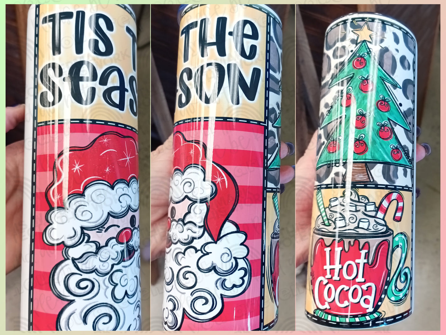 Tis the Season Santa Tumbler