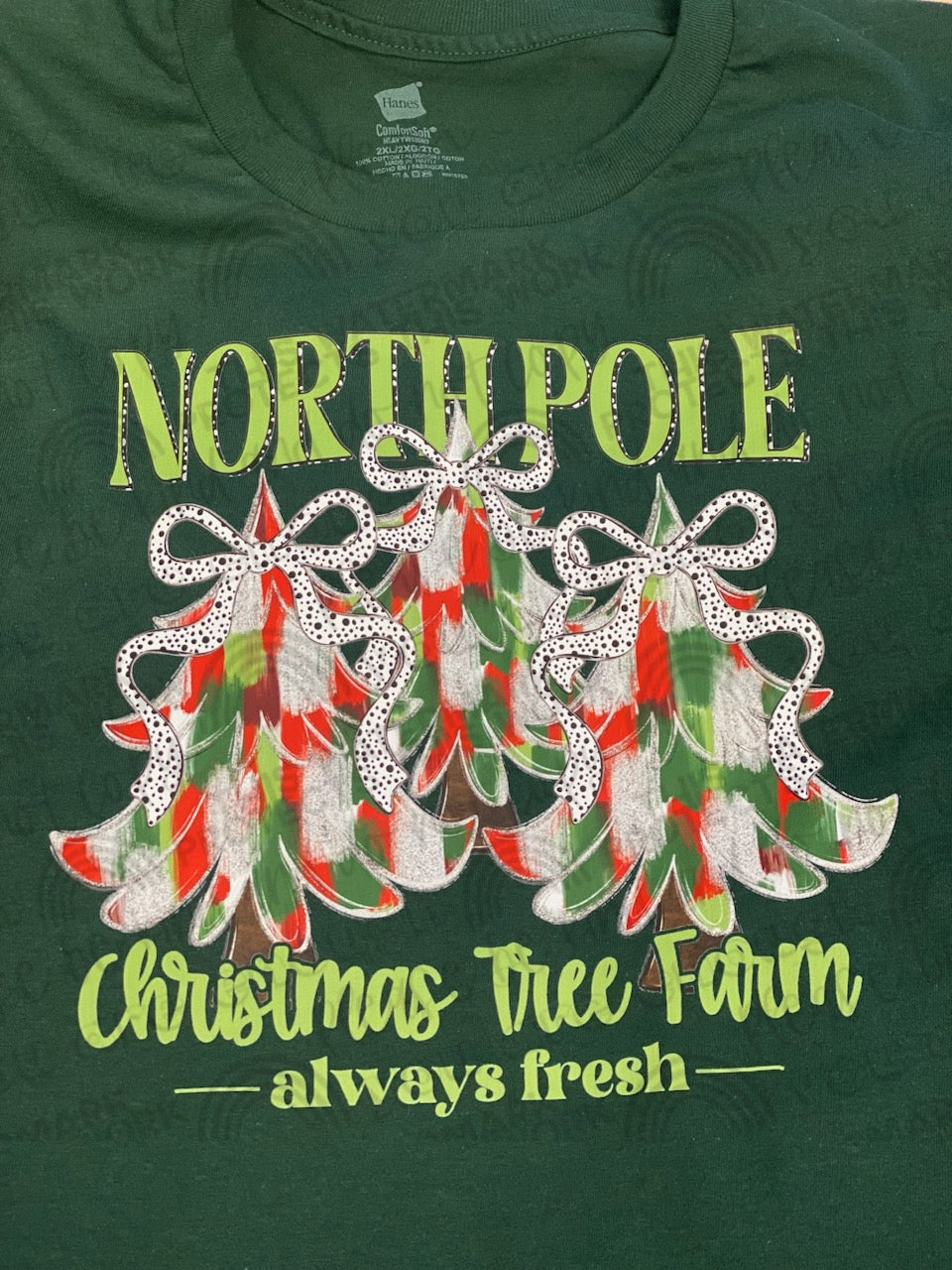 North Pole Christmas Tree Farm-Green