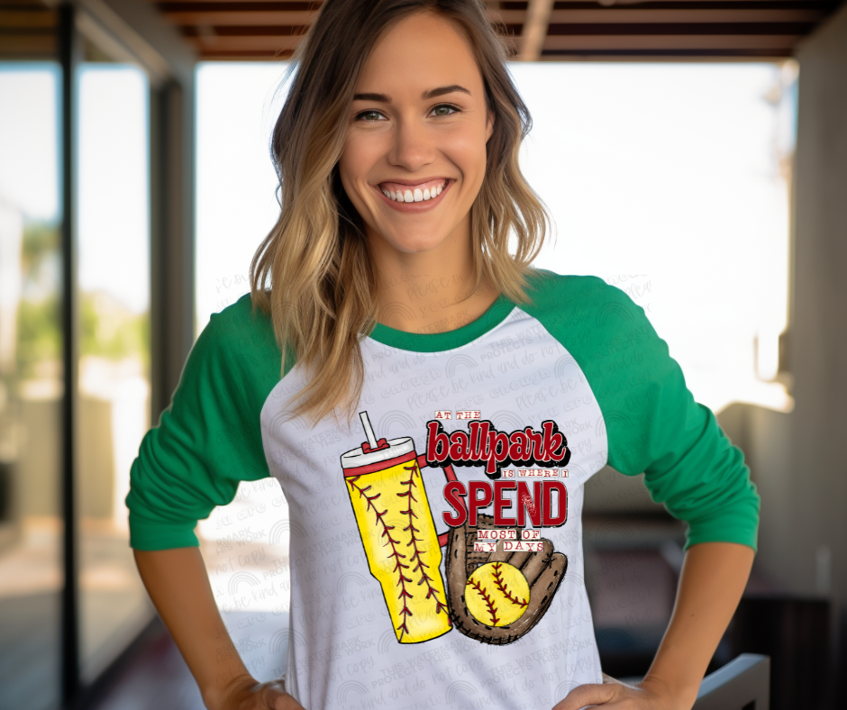 At the Ballpark Softball Tee