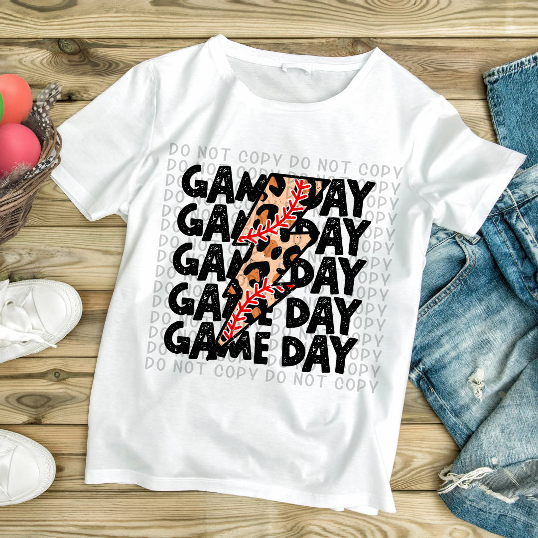 Game Day Lightening Bolt Tee