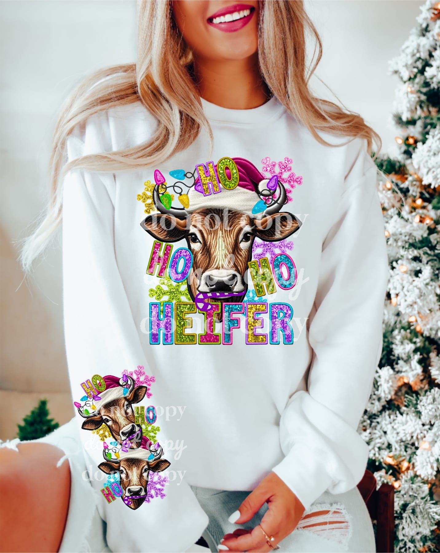 Glitter Ho Ho Ho Heifers