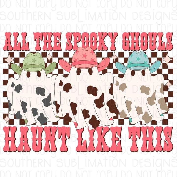 All the Spooky Ghouls Sublimation Transfers