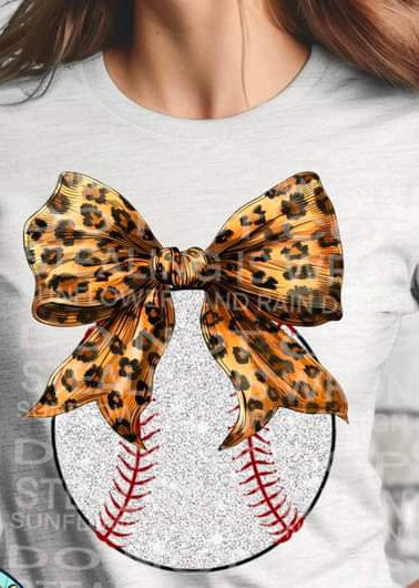 Baseball with Bows Tee