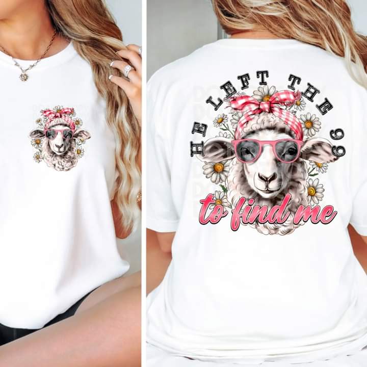 He Left the 99 Front & Back T-shirt