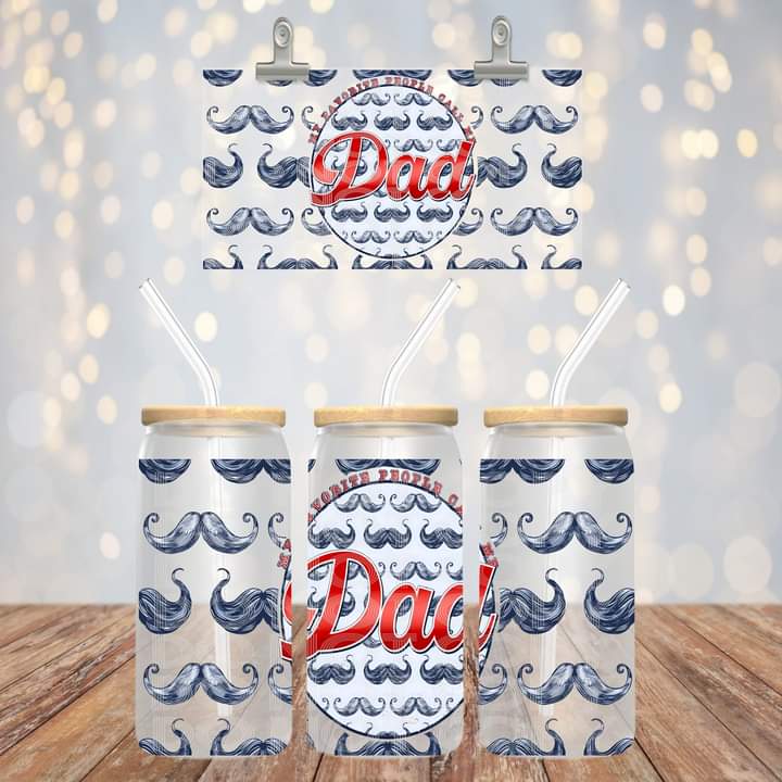 My Favorite People Call Me Dad Glass Tumbler