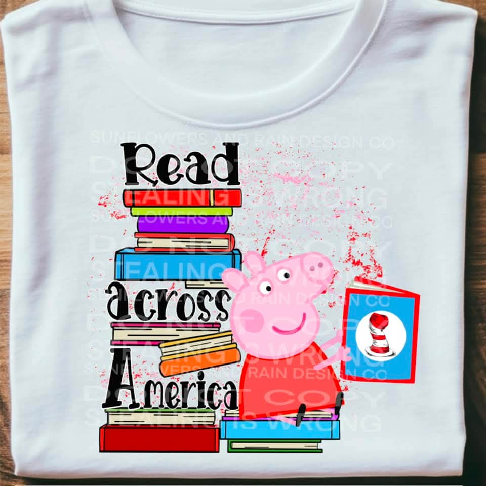Read Across Books Tee