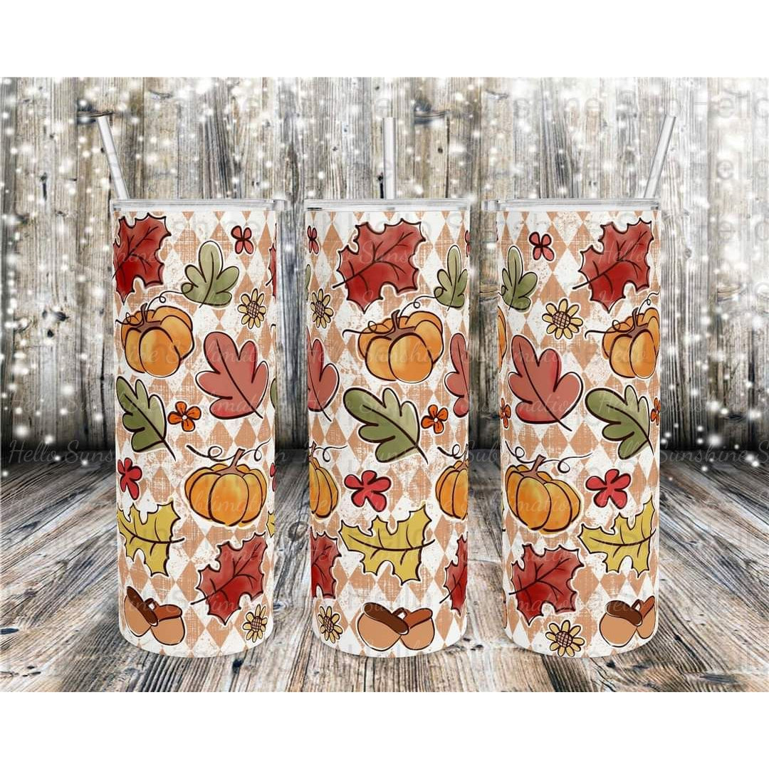 Pumpkins & Leaves Tumblers