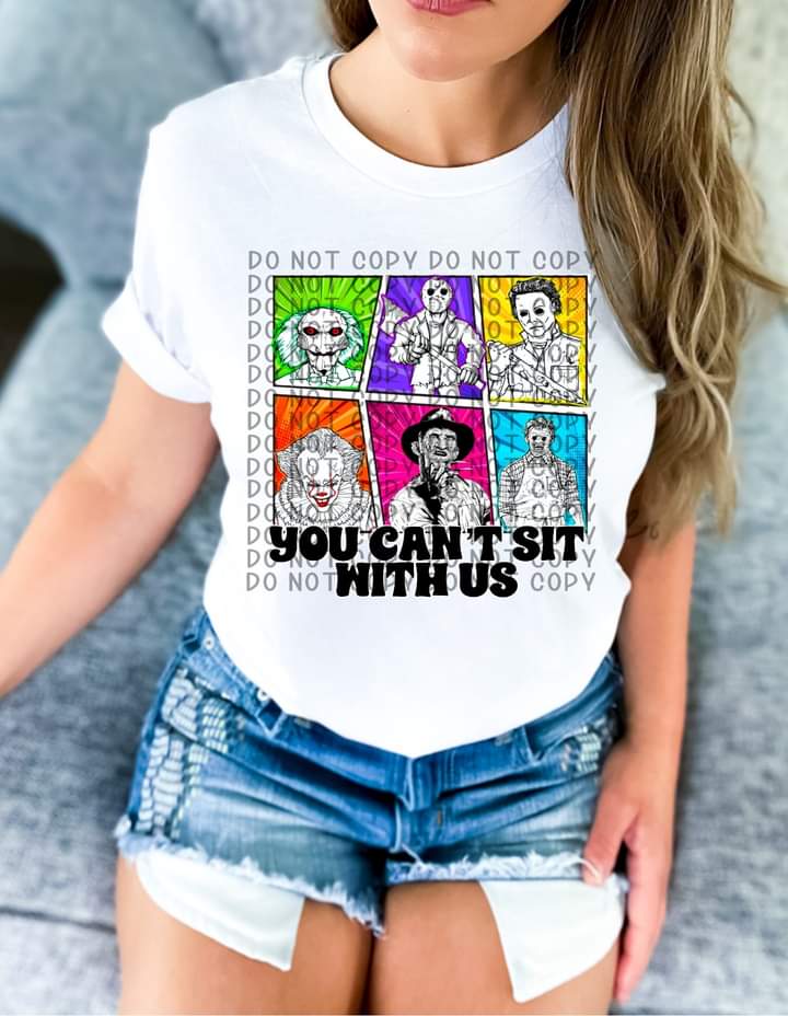 You Can't Sit with Us Neon Sublimation Transfer