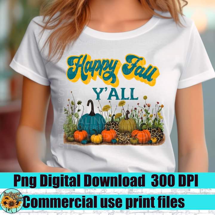 Happy Fall Y'all Tee