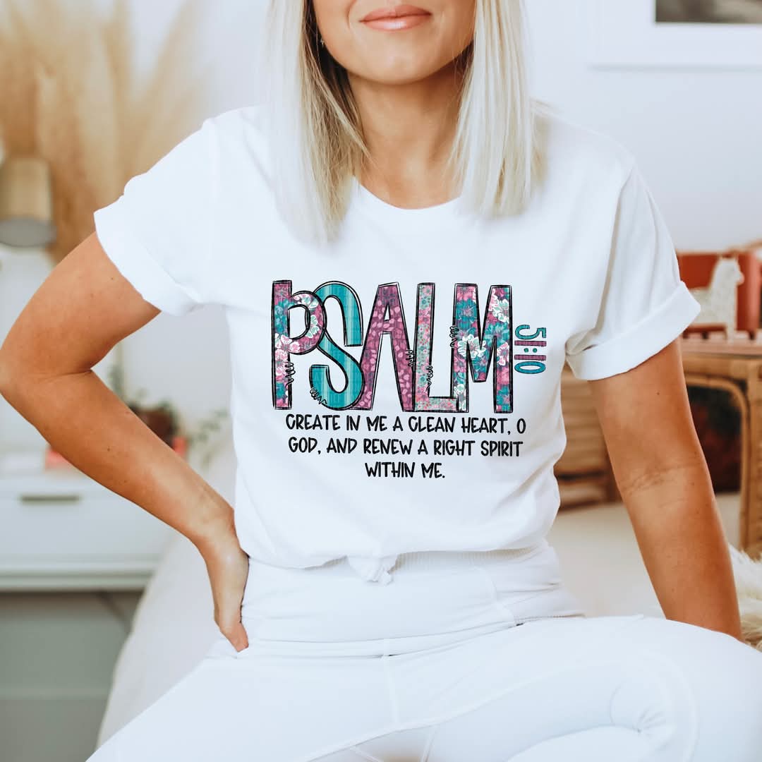 Psalm 51-10 Tee