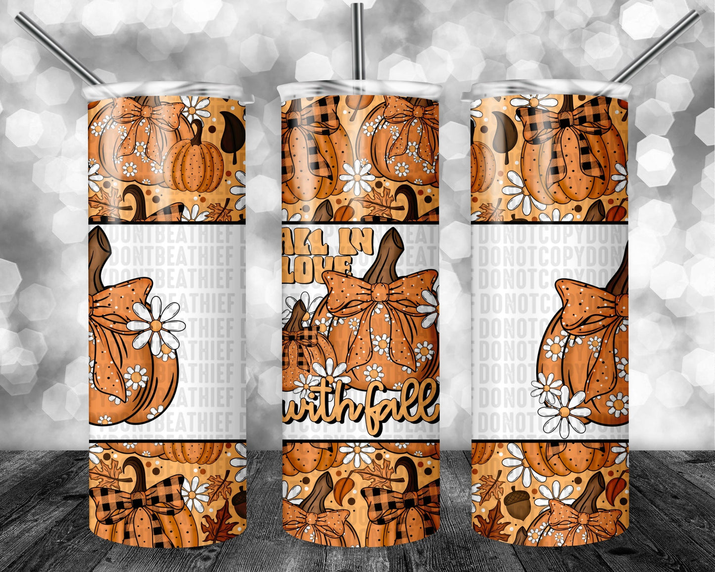 Fall in Love with Fall Pumpkins Tumbler