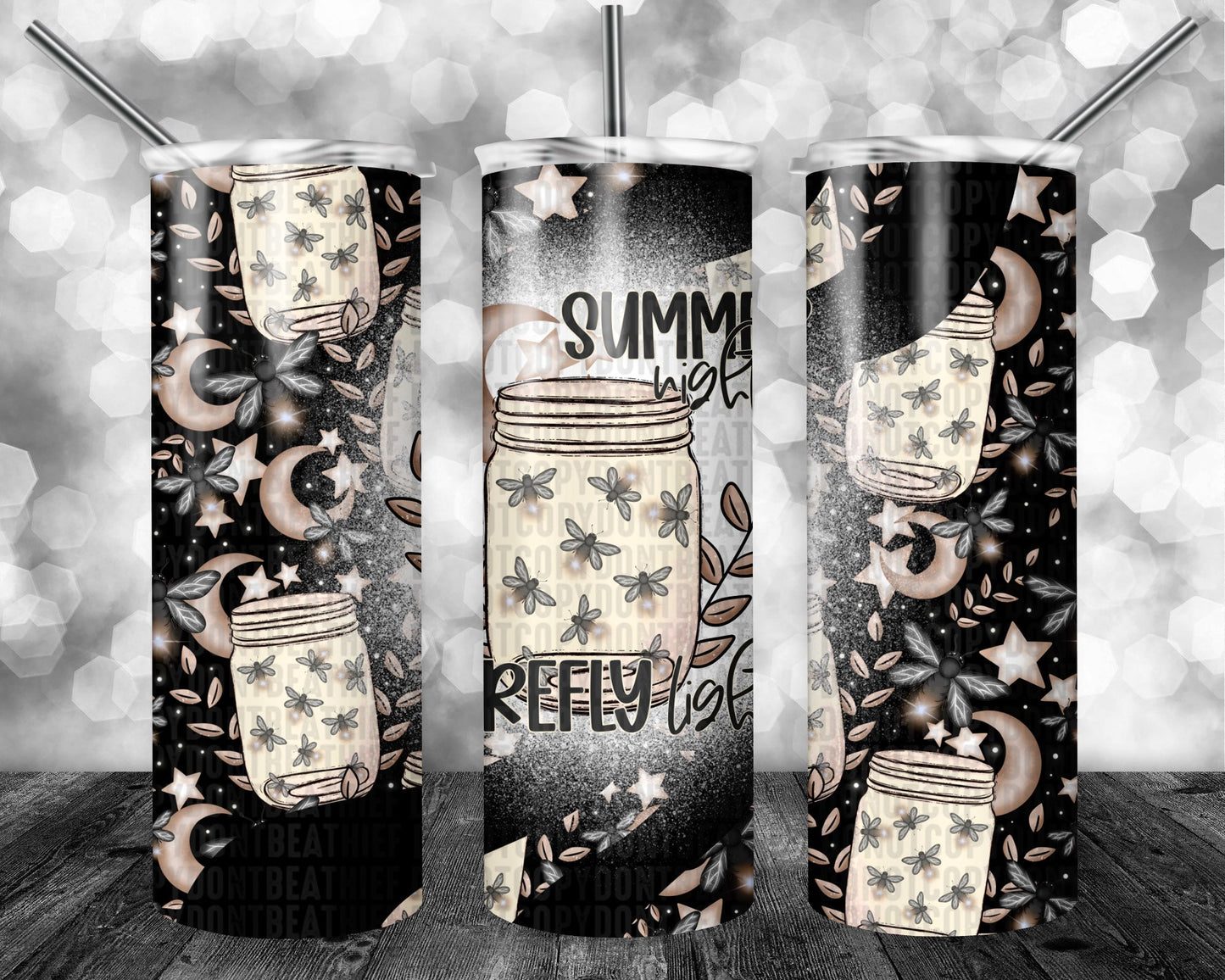 Summer Nights Firefly Lights Tumbler