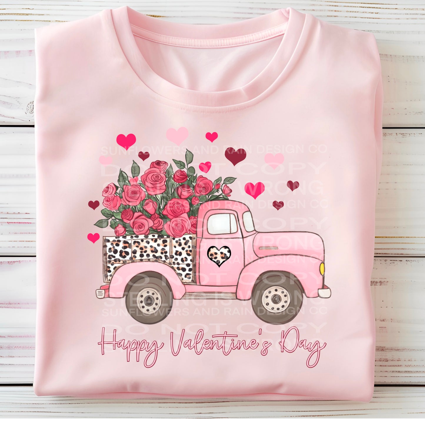 Happy Valentine's Day Truck Tee