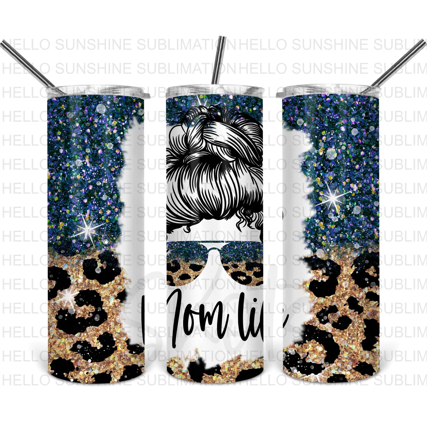 Mom Life Messy Bun Tumblers