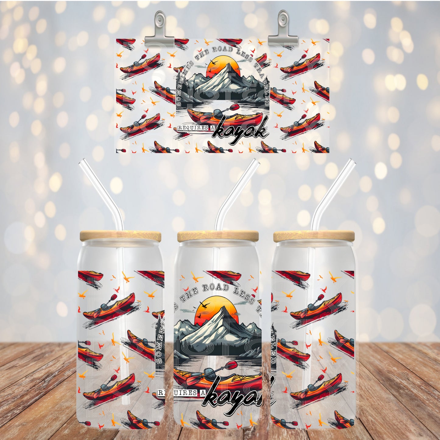 Road Less Traveled Glass Tumbler