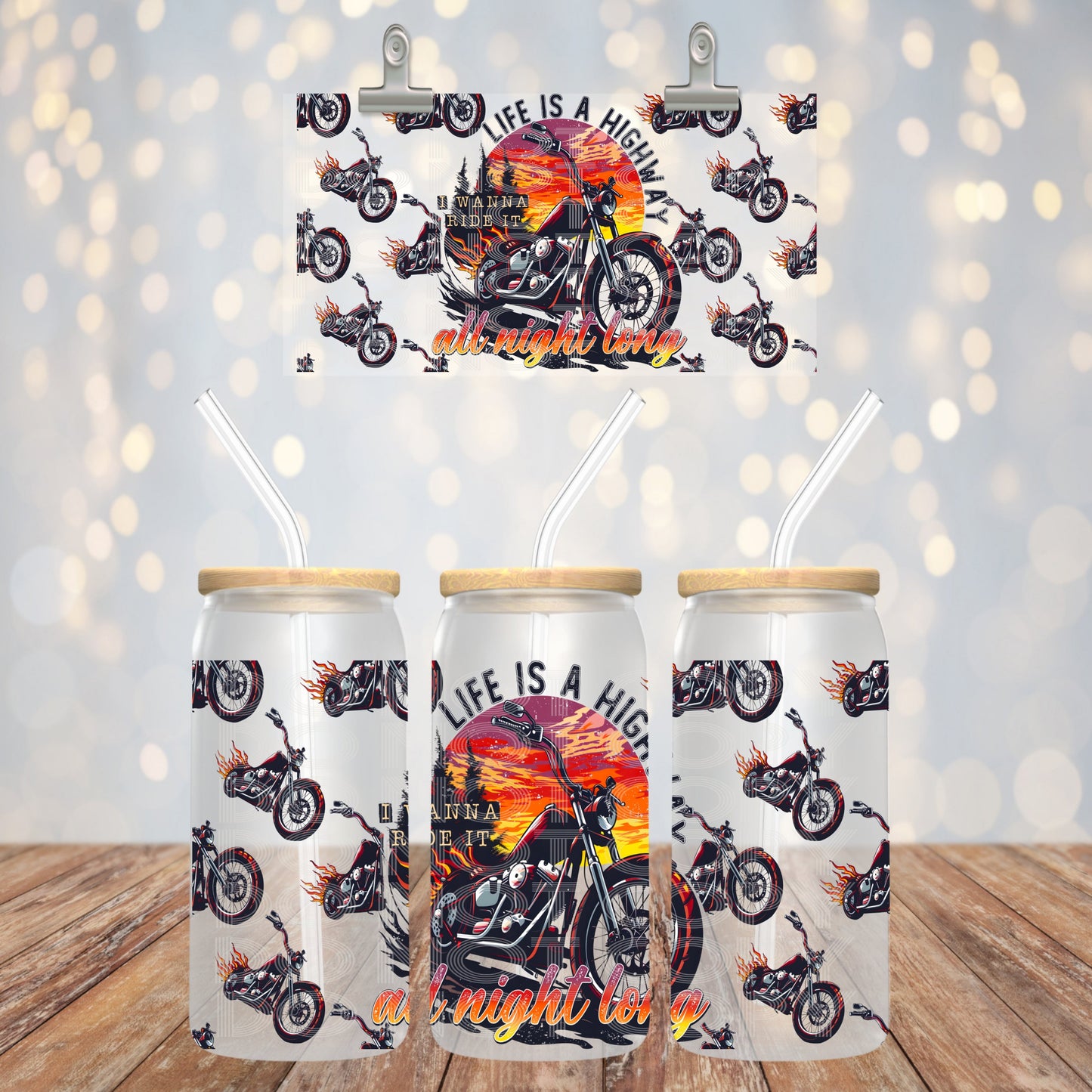 Life is a Highway Glass Tumbler