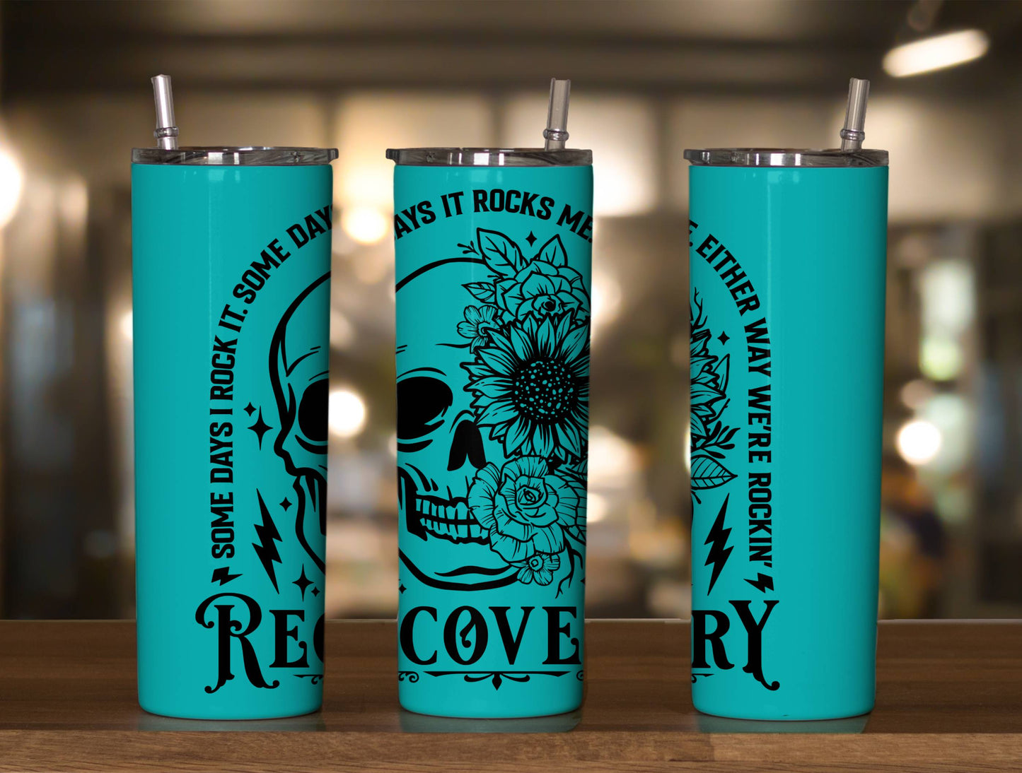 Recovery Some Days Skellie Tumbler