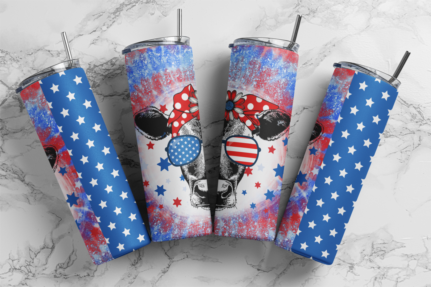 USA Cow Tumblers