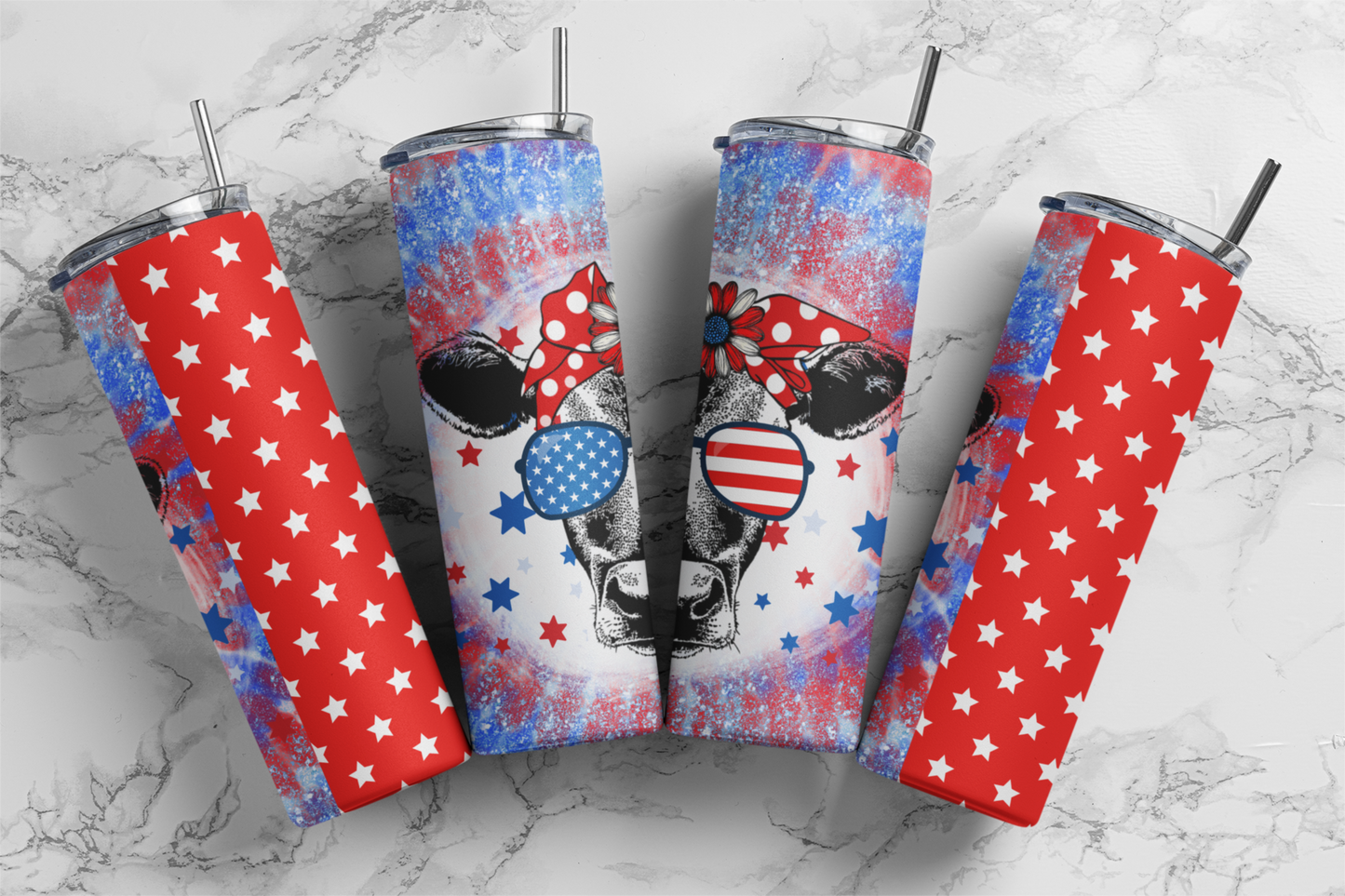 USA Cow Tumblers