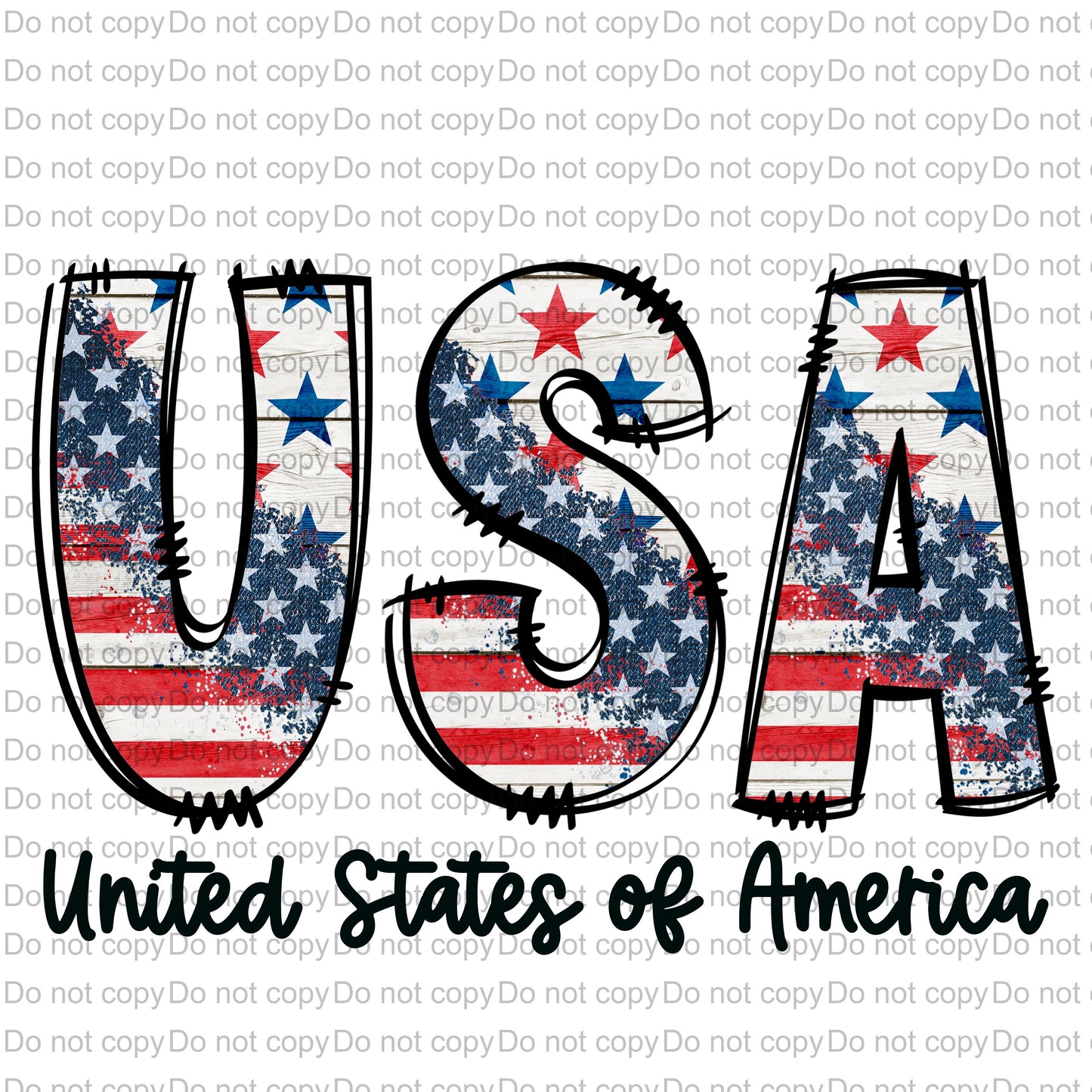 All States & USA Patriotic Sublimation Transfer