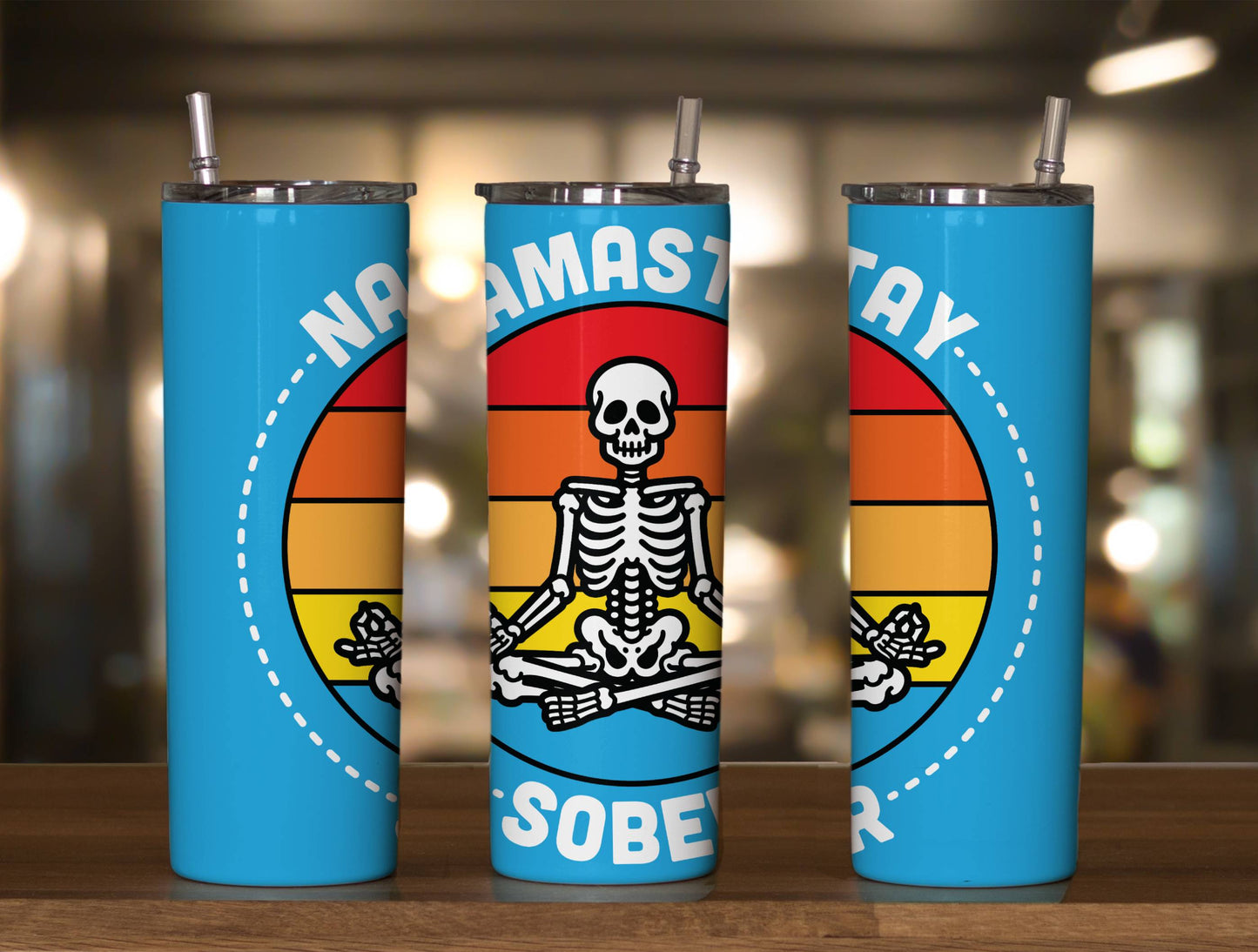 Namastay Sober Skellie Tumbler