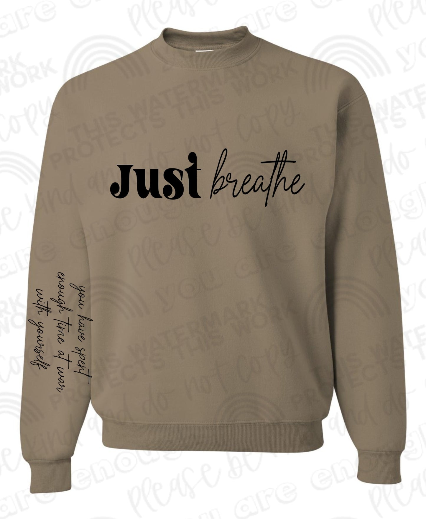Just Breathe LS Tee or Crew