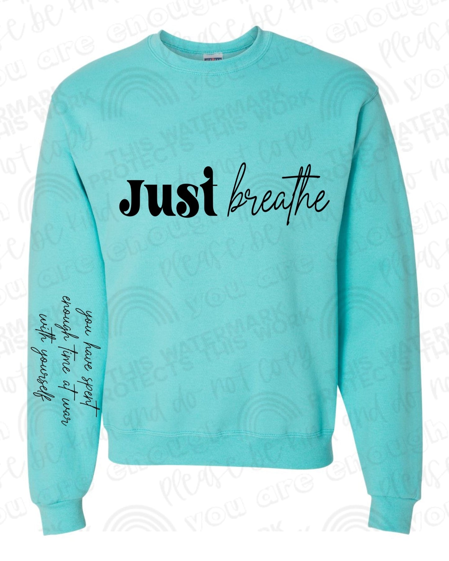 Just Breathe LS Tee or Crew