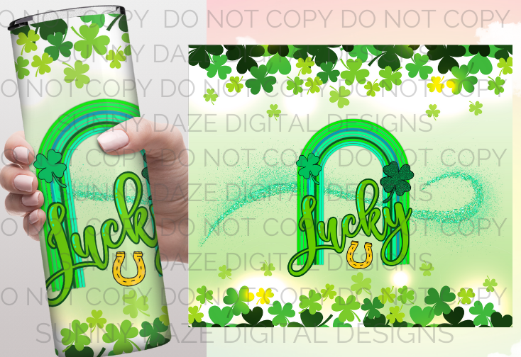 Lucky U Tumbler Print