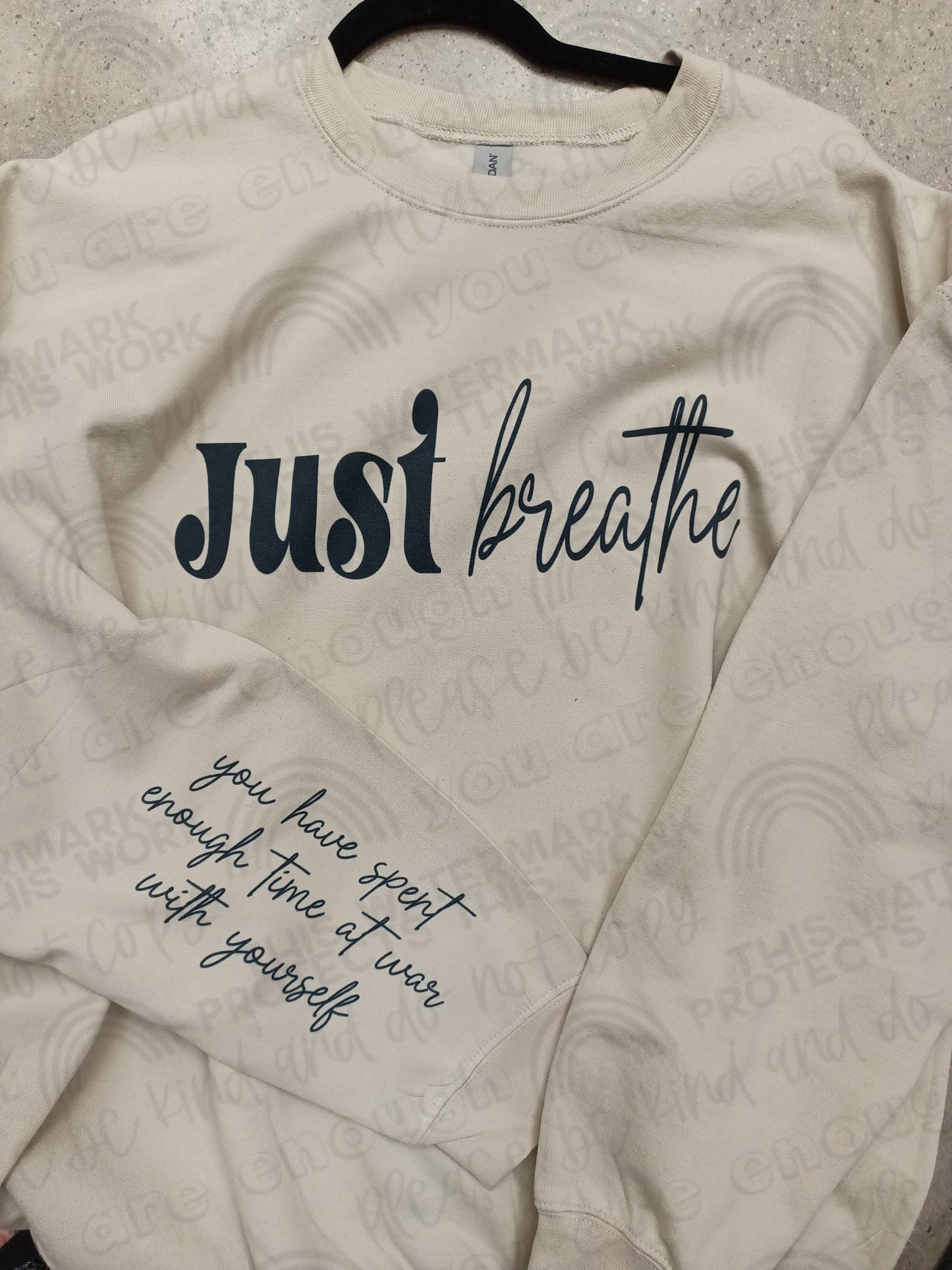 Just Breathe LS Tee or Crew