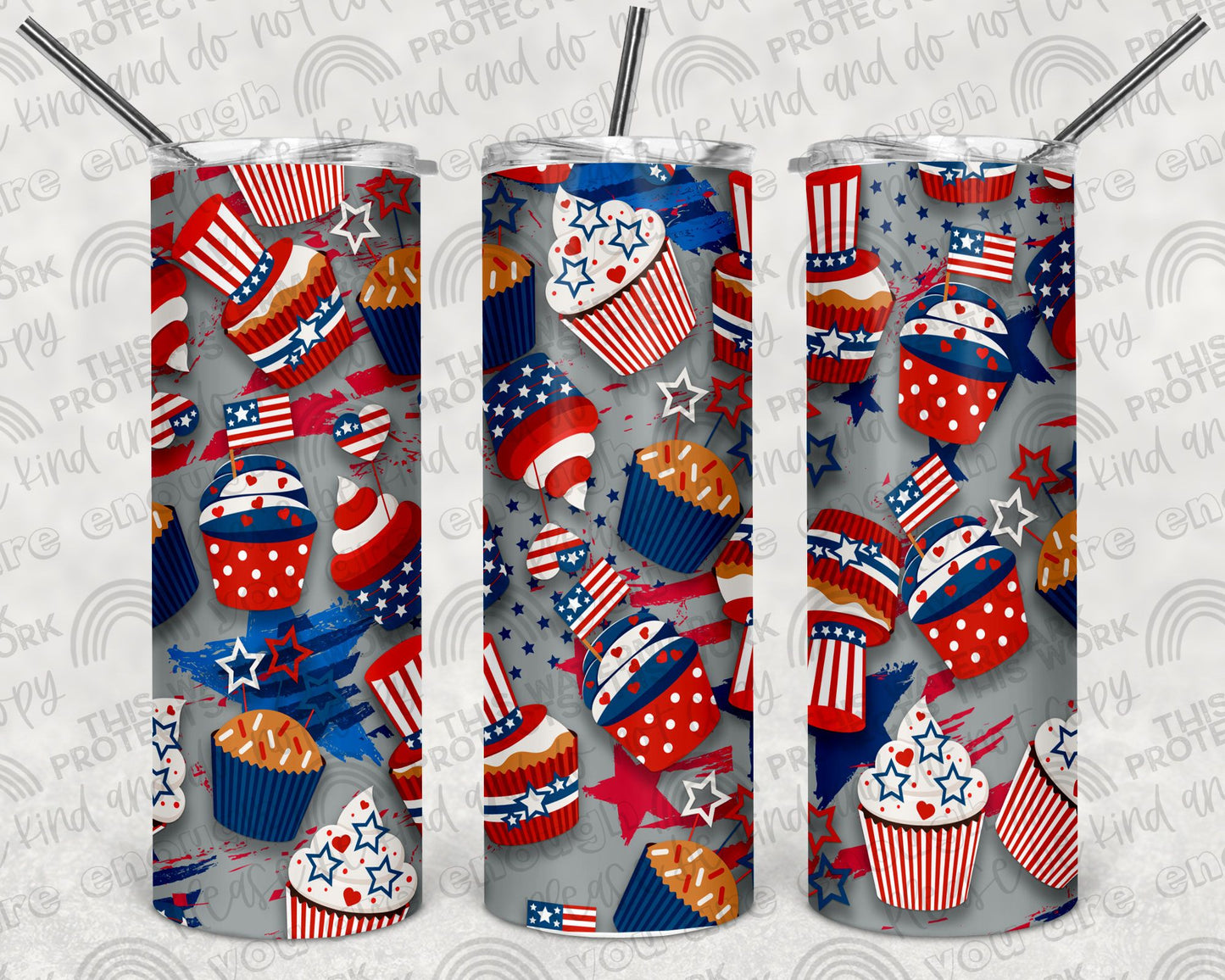 American Cupcakes Tumbler