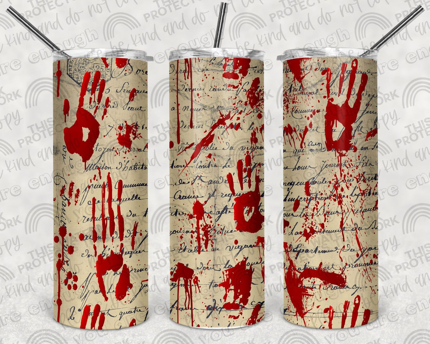 Bloody Hands Tumbler