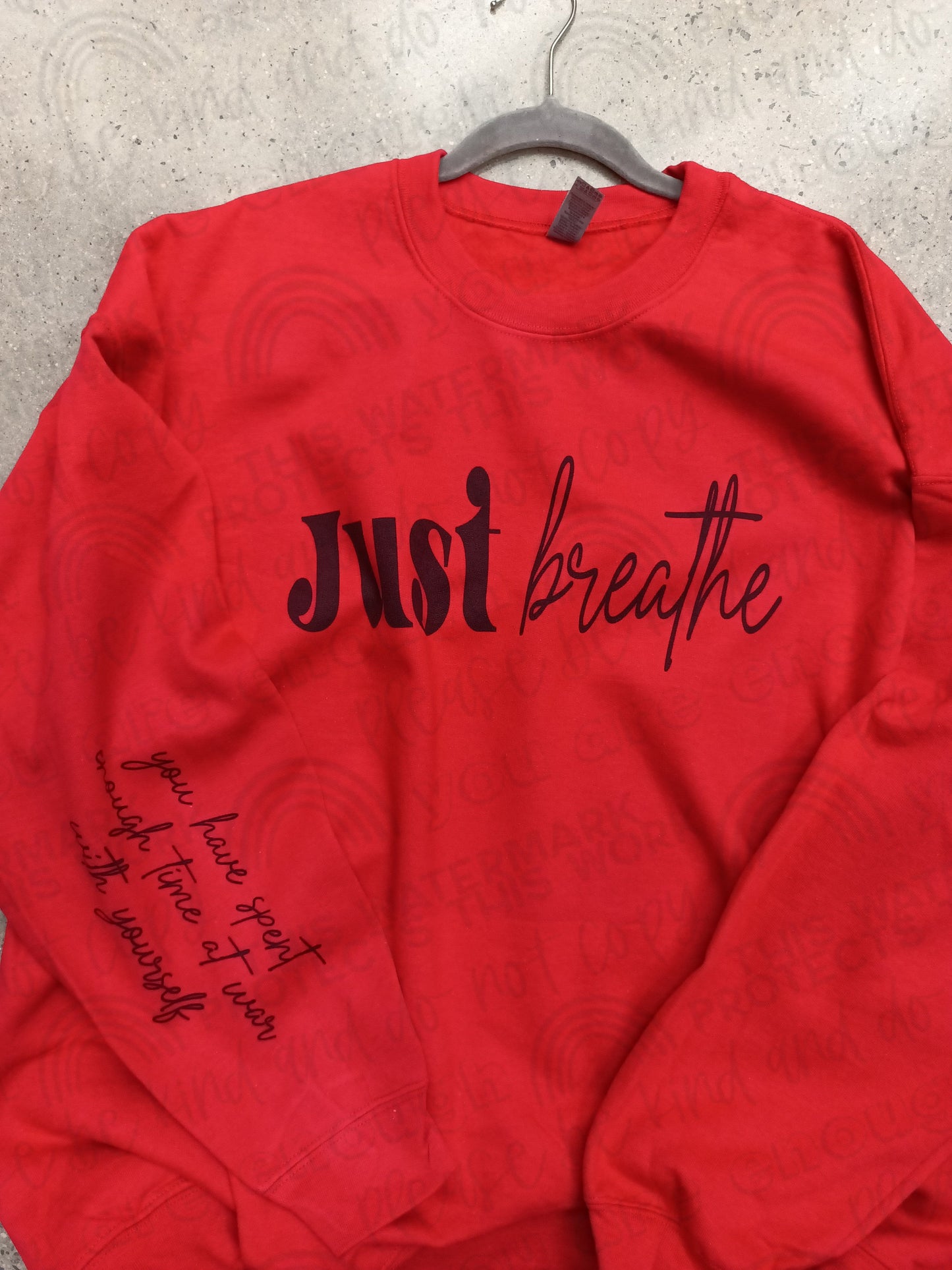 Just Breathe LS Tee or Crew