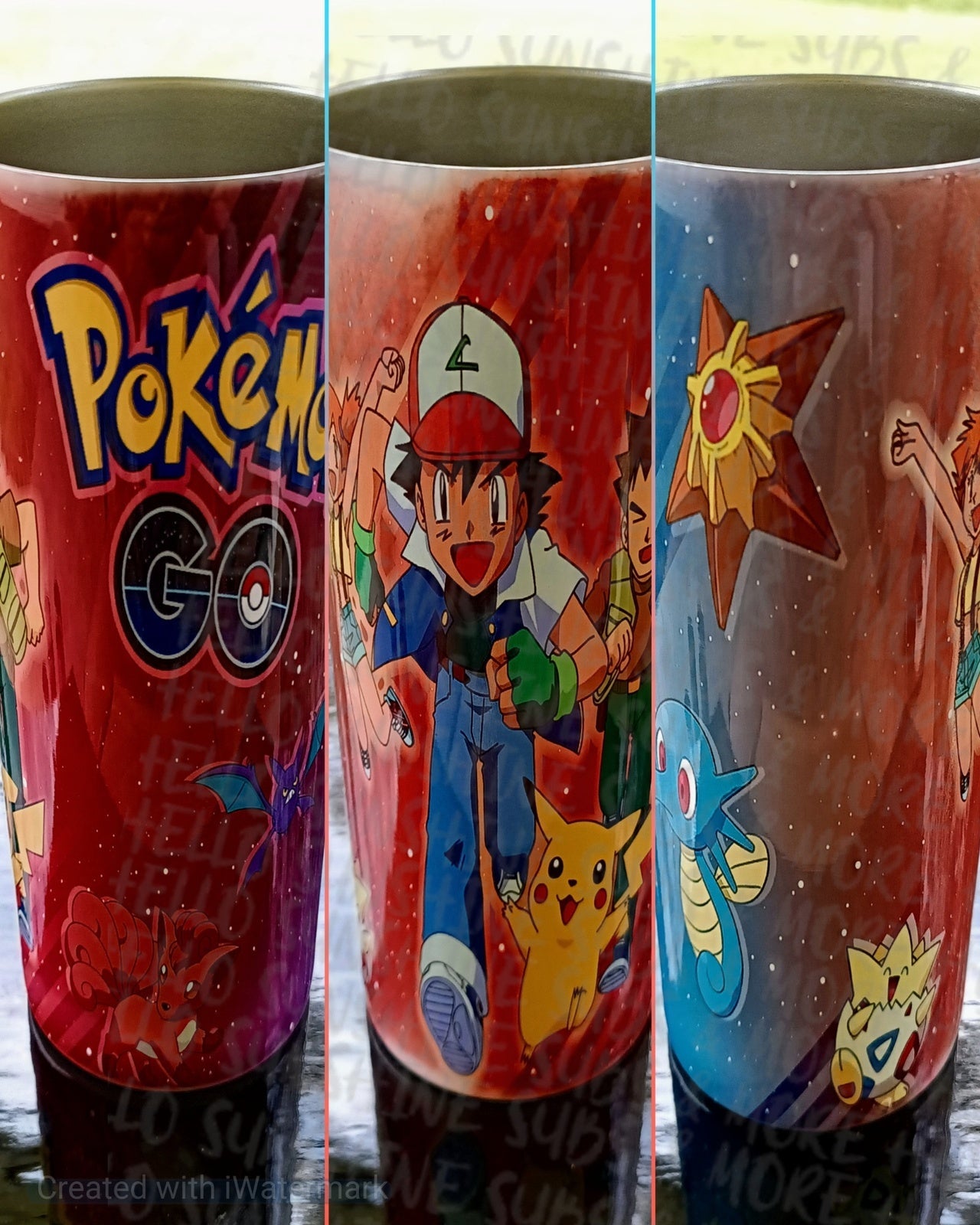 Poke Go Tumbler Print