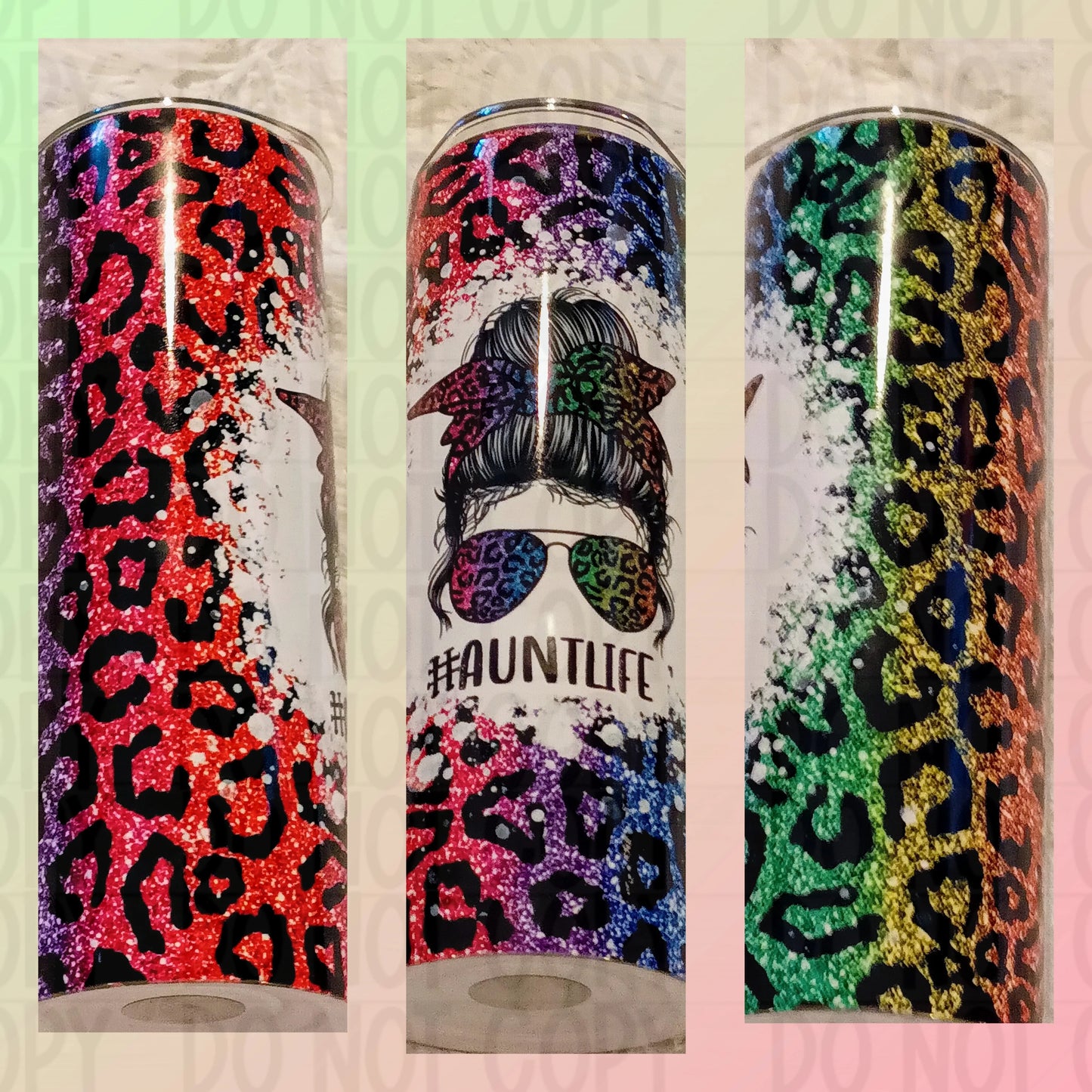 Messy Bun life Tumbler Print