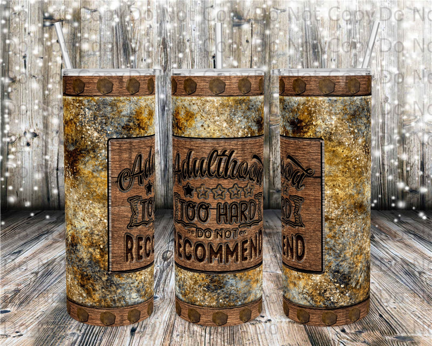 Adulthood Tumbler Print