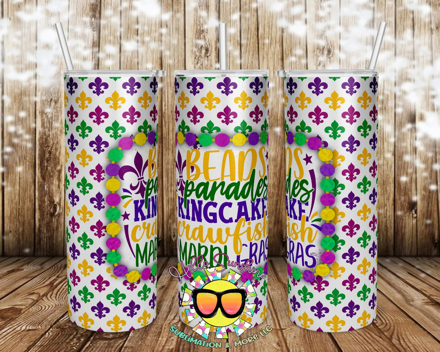 Beads Tumbler Print