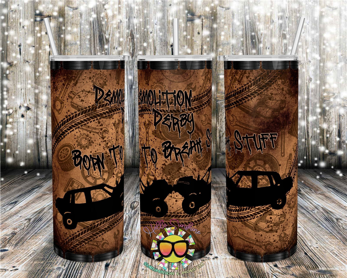 Demolition Derby Tumbler