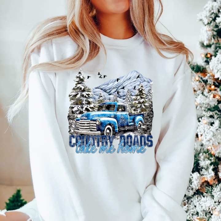 Country Roads Tee or Crew