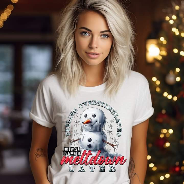 Overstimulated May Have a Meltdown Tee or Crew