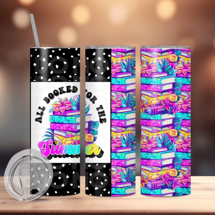 All Booked for the Summer Tumbler