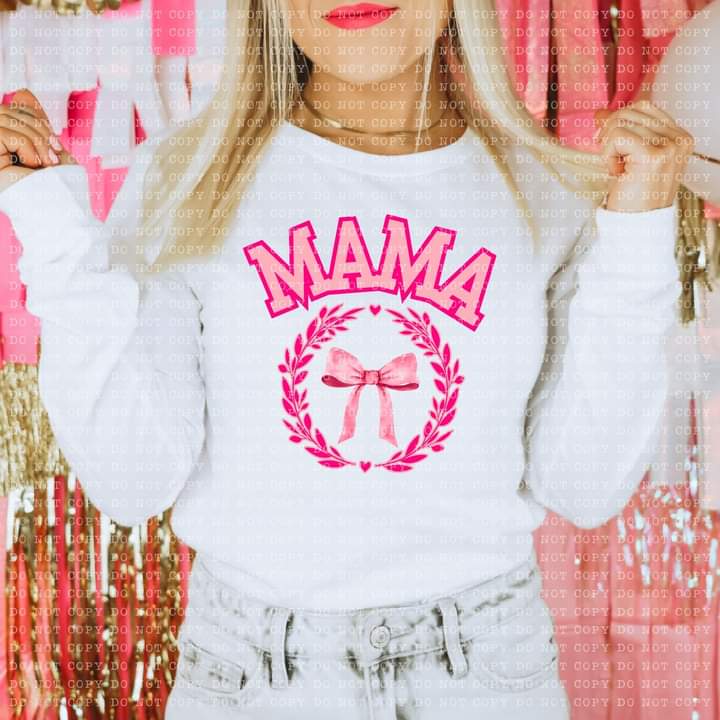 Mama Univ or Mama Coquette Tee or Crew