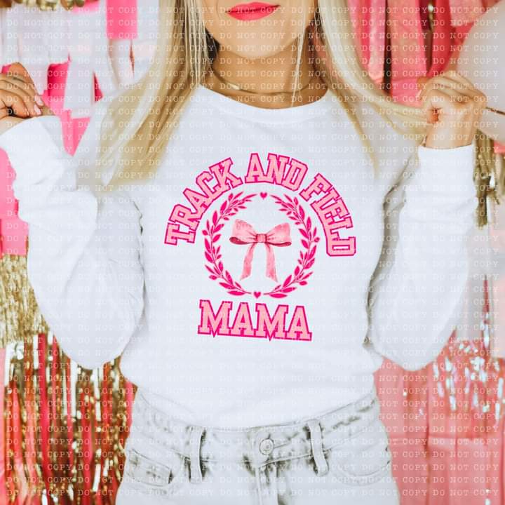 Track & Field Univ or Mama Coquette Tee or Crew