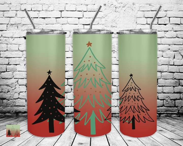 Beautiful Christmas Tree Tumbler Print