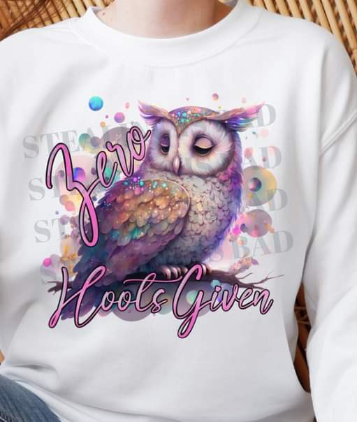 Zero Hoots Given Tee or Crew