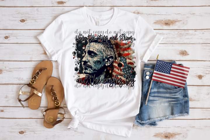 Where the Stars & Stripes & the Eagles Fly Tee