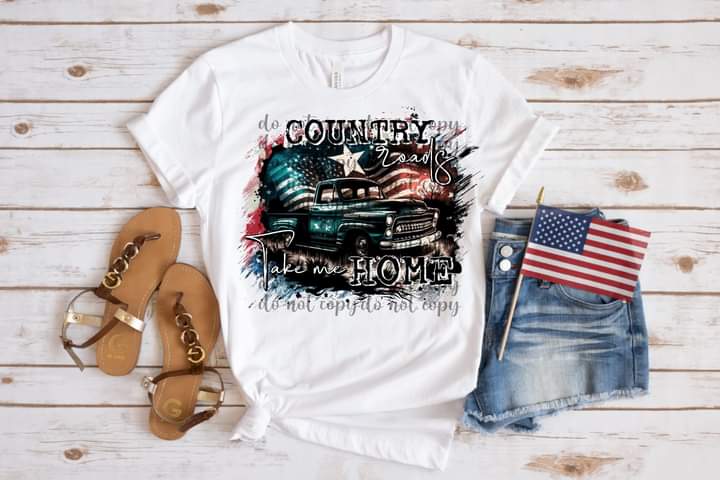 Country Roads Take Me Home Tee