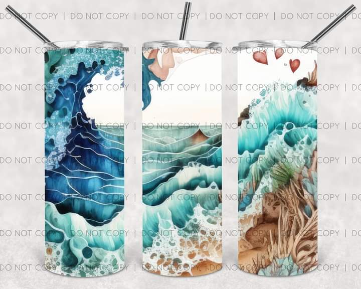 3D Seascape Tumbler