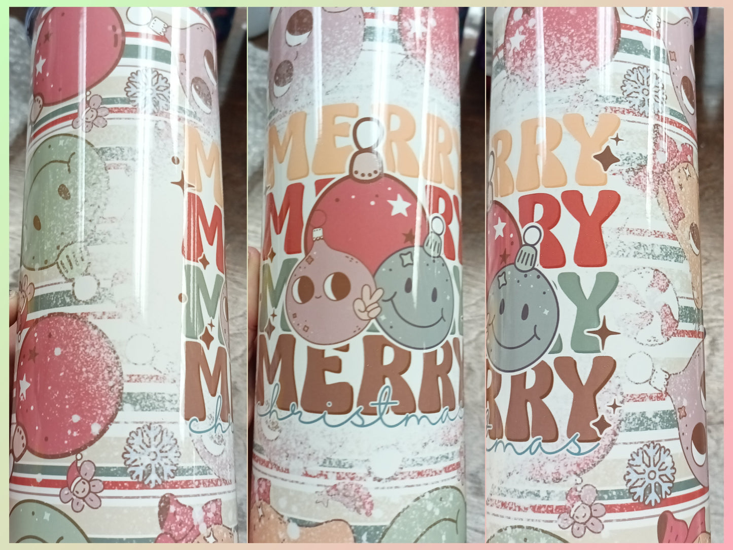 Retro Merry Bulbs Tumbler