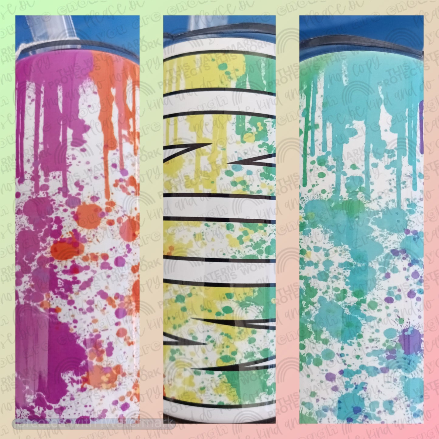 Mini Splatter Tumbler/Sippy Cup