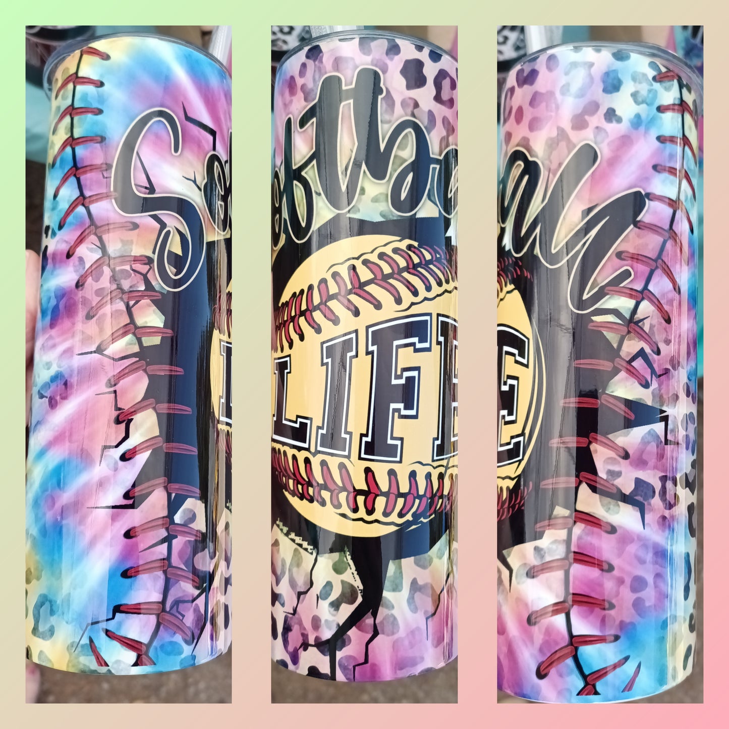 Softball Life Tumbler Print